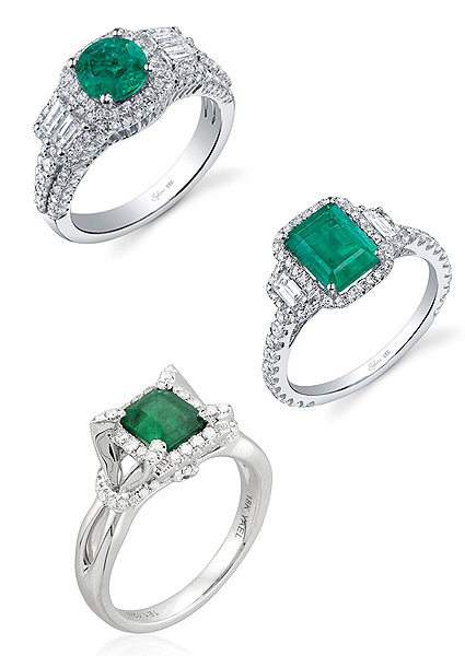 ¿Y si le regalas un anillo de compromiso de esmeraldas?